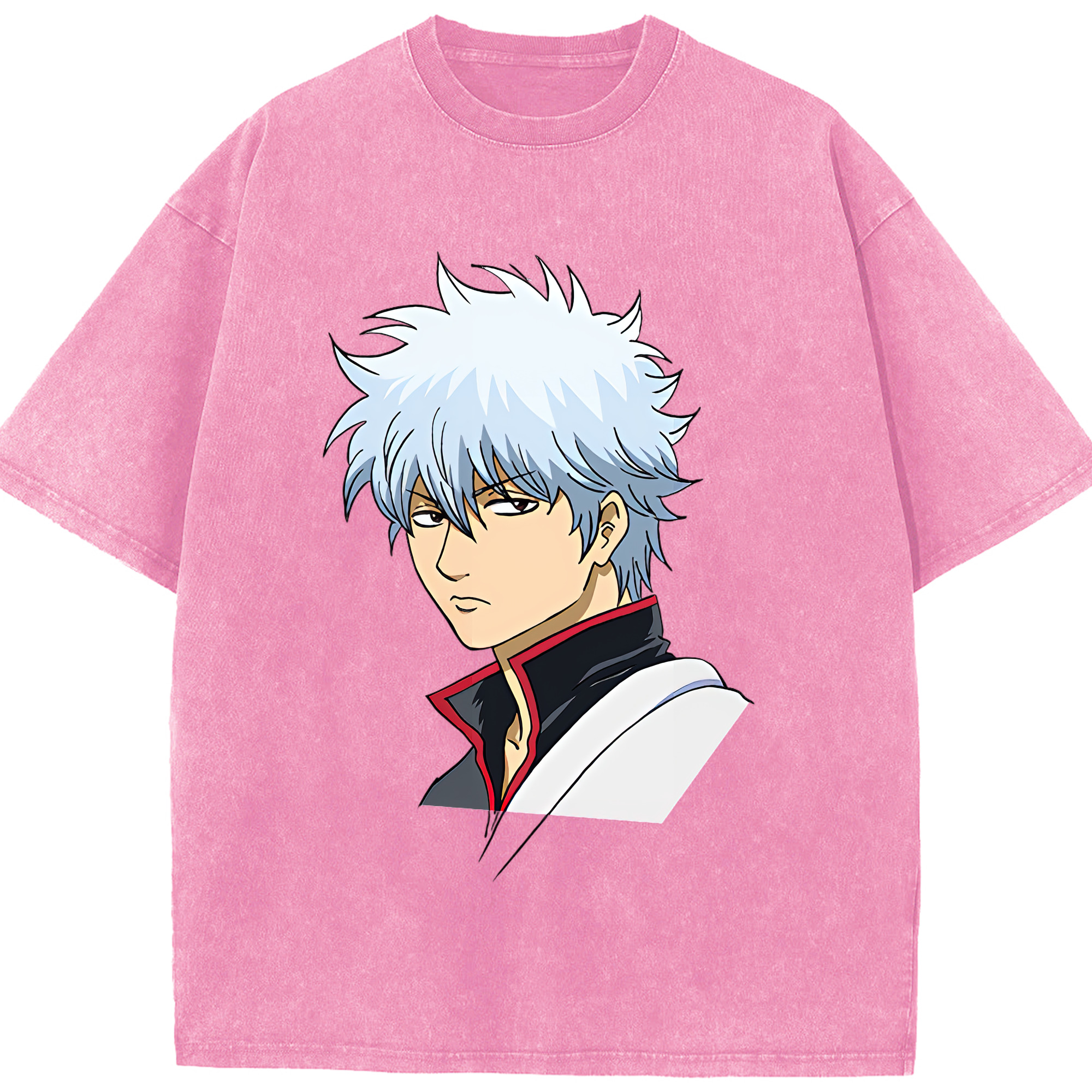 （画像用） ぎんたま 坂田銀時（さかたぎんとき） 神楽 志村新八（しむら しんぱち） GINTAMA Sakata Gintoki Kagura Shimura Shinpachi 綿100% ヴィンテージ風 半袖Tシャツ（フロントプリント）